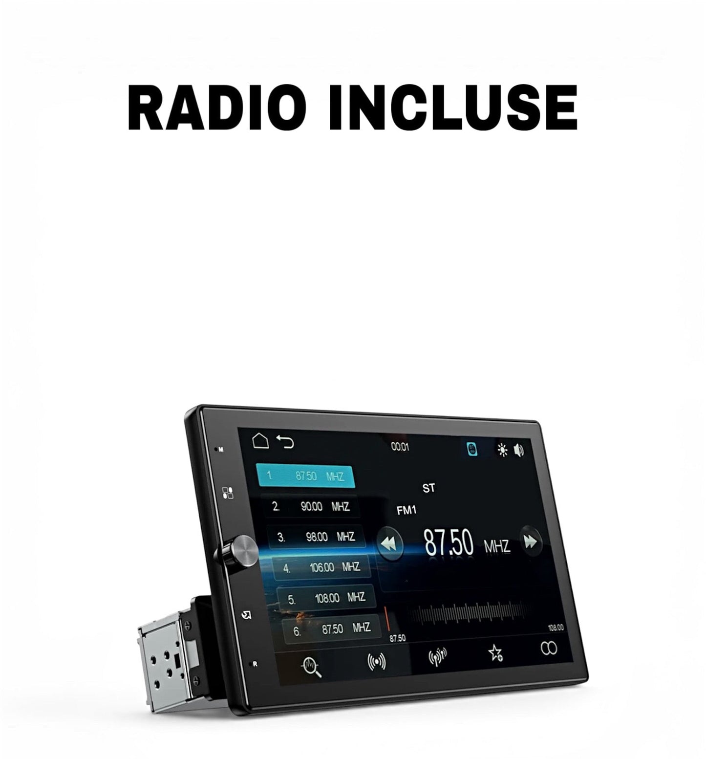 CarPlay Rotatif – Écran Tactile 10,4" -  Android Auto & Bluetooth