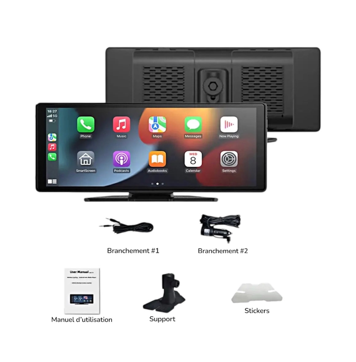 Écran CarPlay 10" – CarPlay & Android Sans Fil