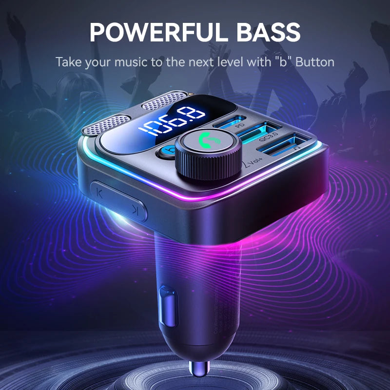 JOYROOM Transmetteur FM Bluetooth 5.3